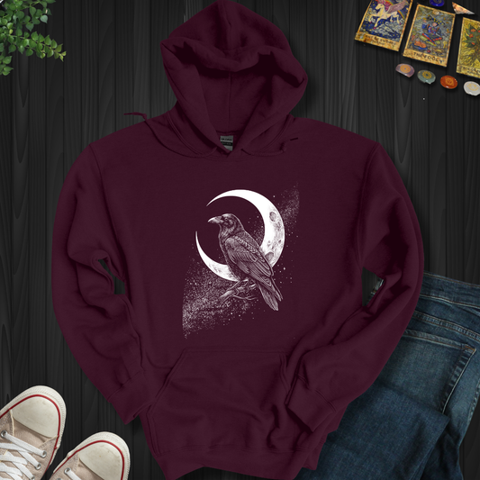 Crescent Raven Hooded Sweatshirt