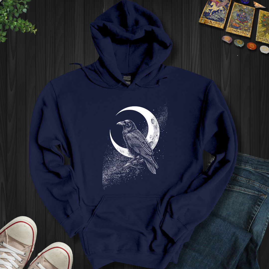Crescent Raven Hooded Sweatshirt