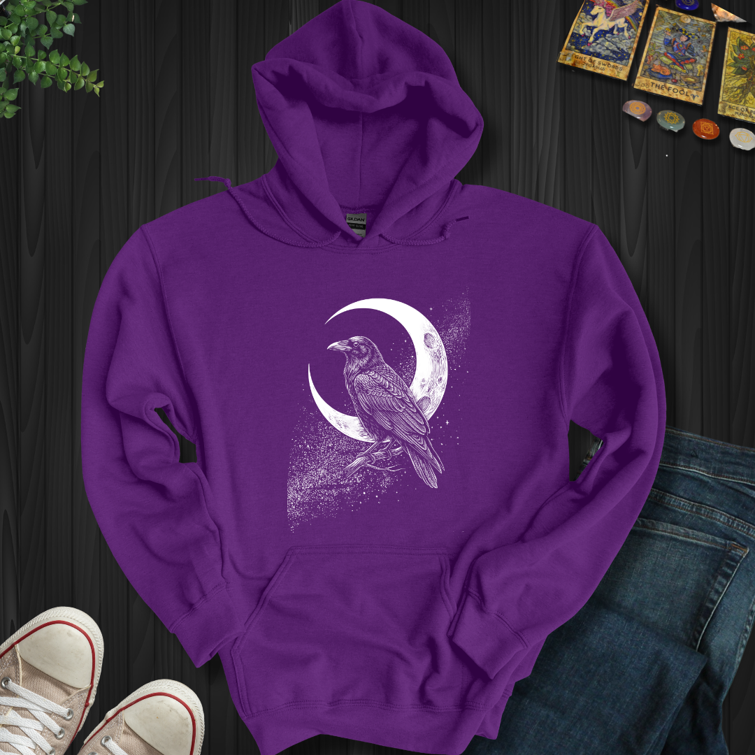 Crescent Raven Hooded Sweatshirt