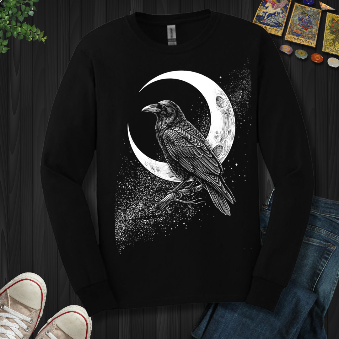 Crescent Raven Long Sleeve Tee
