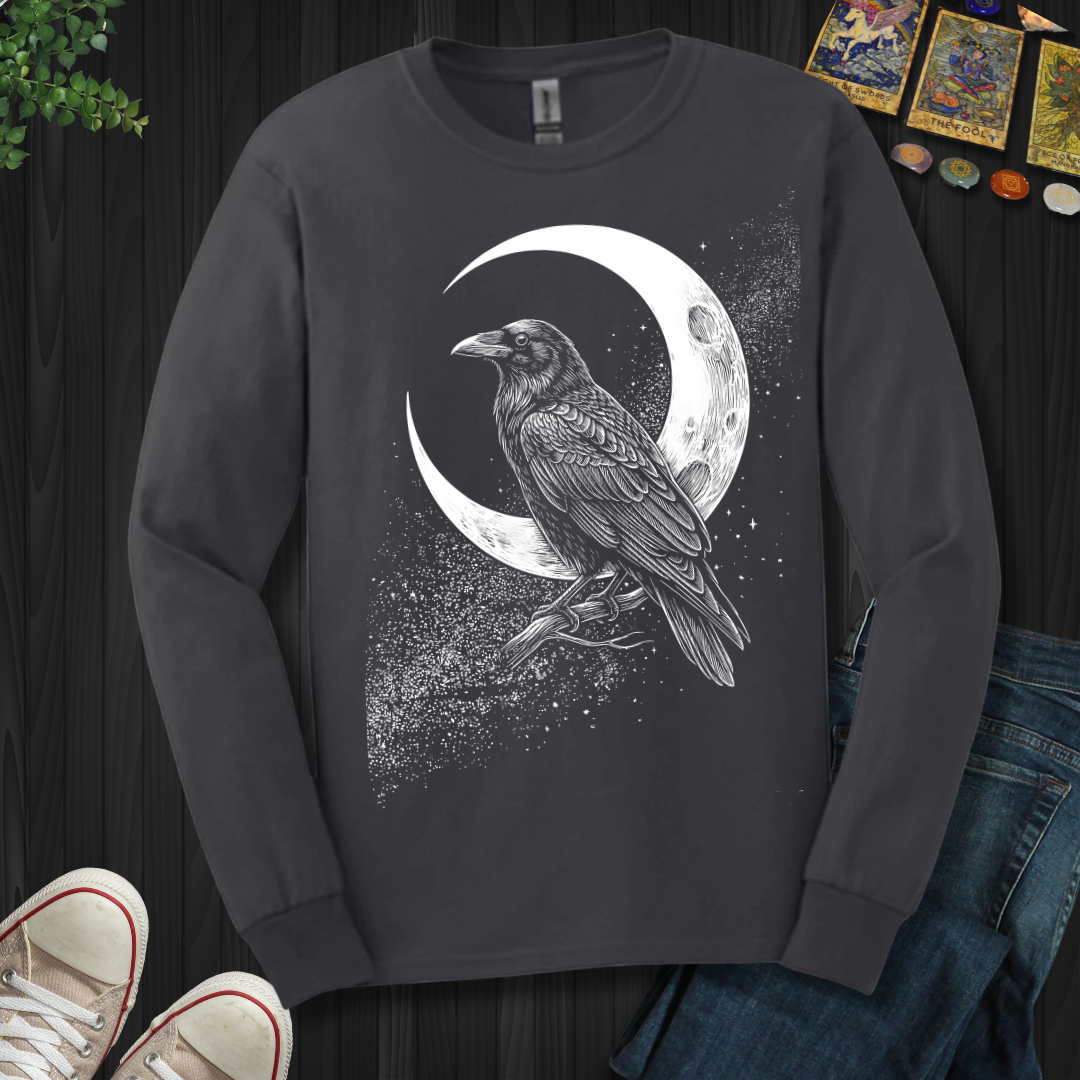 Crescent Raven Long Sleeve Tee