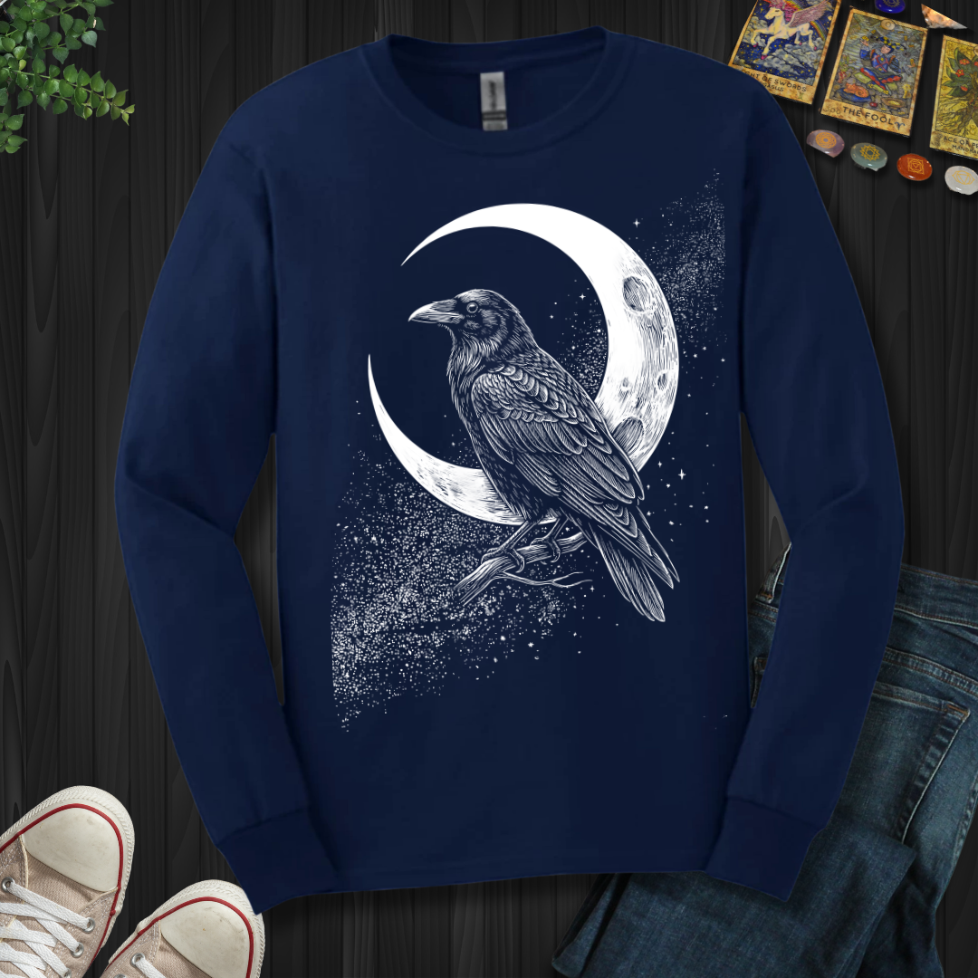 Crescent Raven Long Sleeve Tee