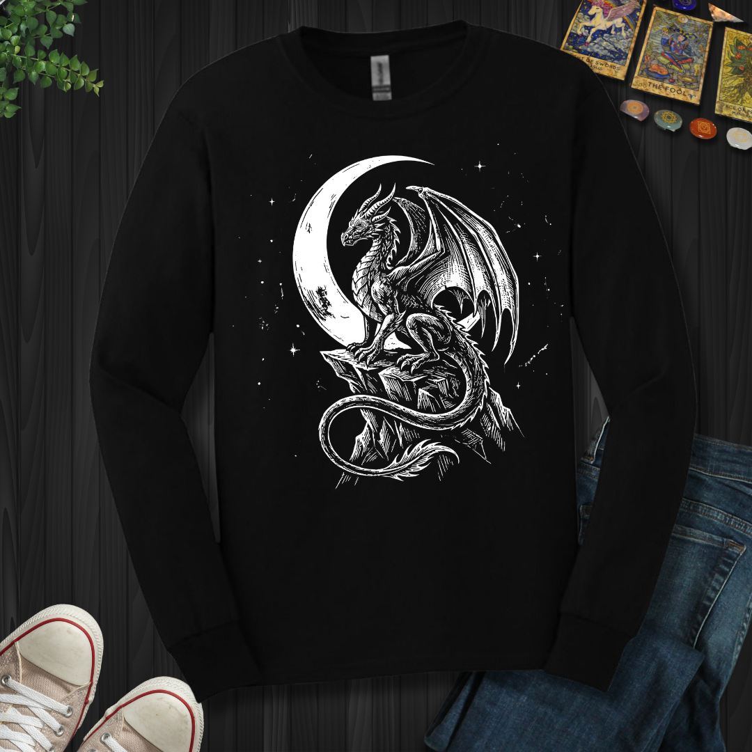 Crescent Dragon Long Sleeve Tee