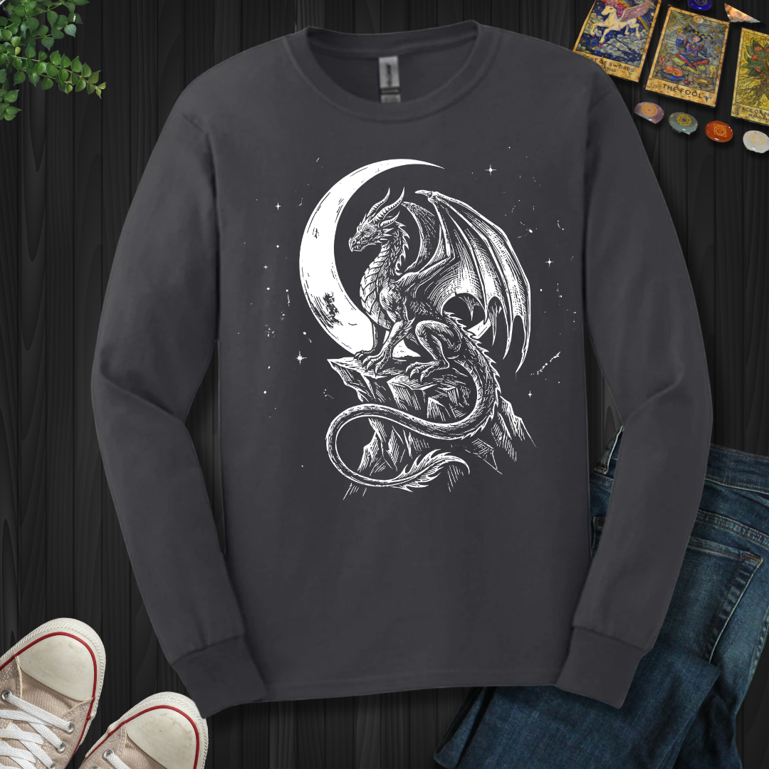 Crescent Dragon Long Sleeve Tee