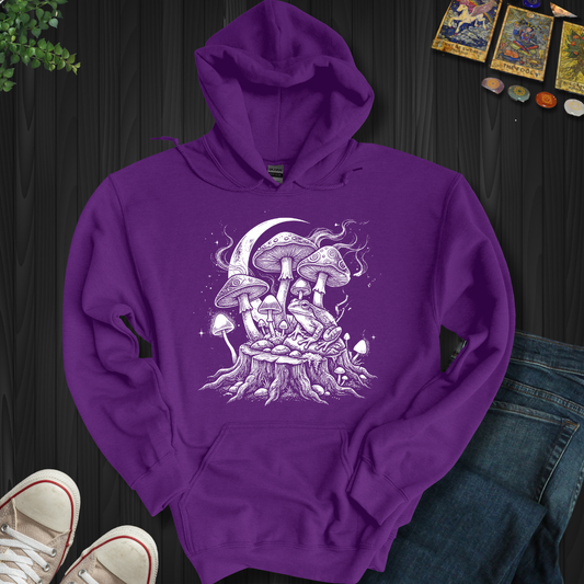 Moonlit Mushroom Grove Hooded Sweatshirt