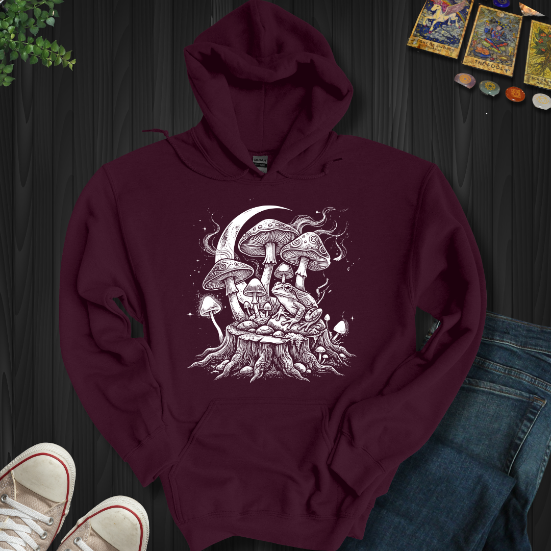 Moonlit Mushroom Grove Hooded Sweatshirt
