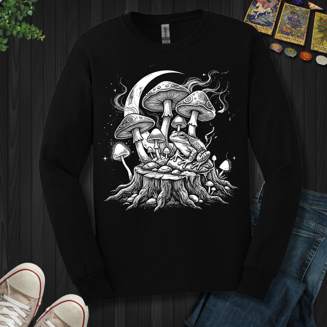 Moonlit Mushroom Grove Long Sleeve Tee