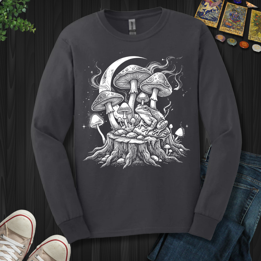 Moonlit Mushroom Grove Long Sleeve Tee