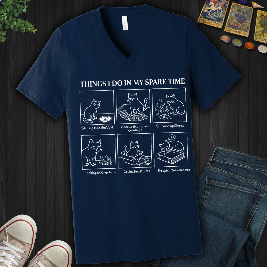Things I Do In My Spare Time V-Neck Tee