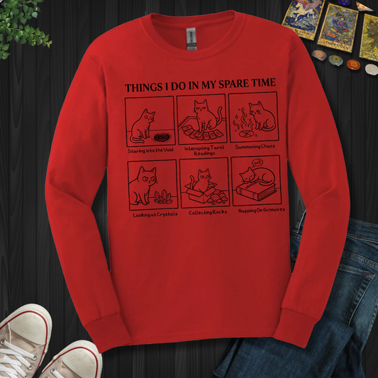 Things I Do In My Spare Time Long Sleeve Tee