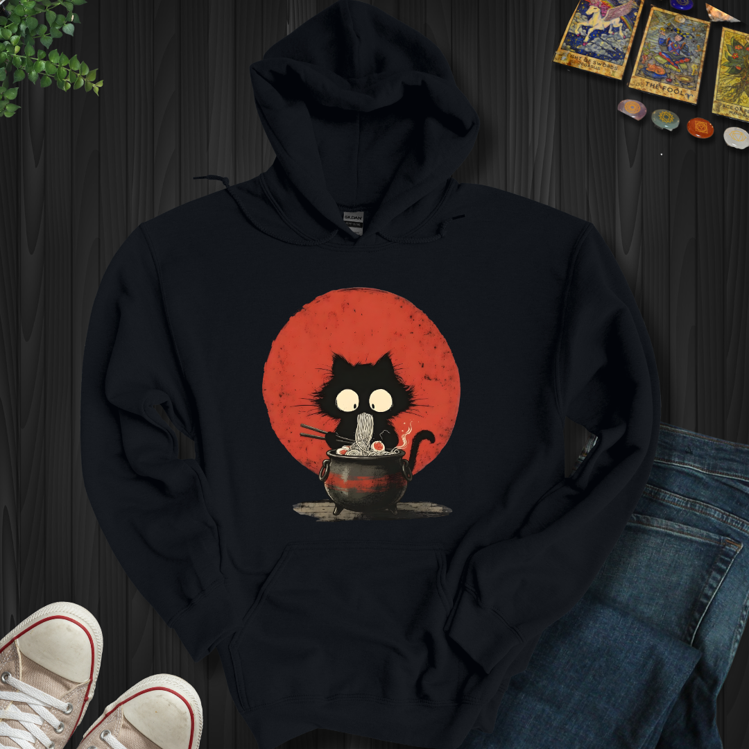 Midnight Noodle Familiar Hooded Sweatshirt