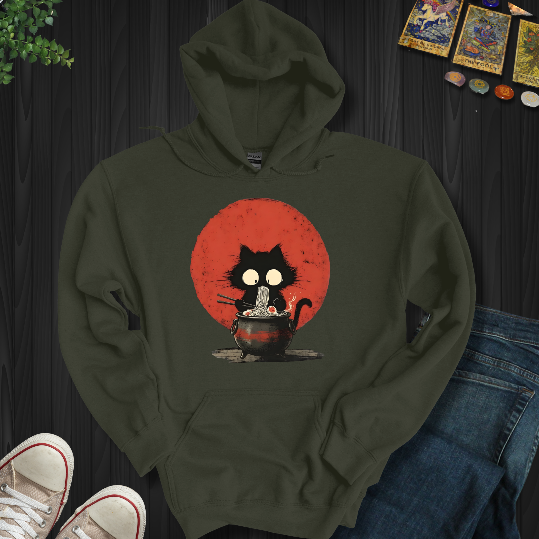 Midnight Noodle Familiar Hooded Sweatshirt