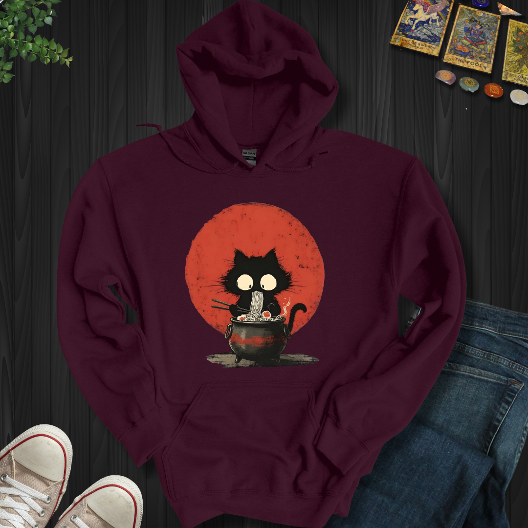 Midnight Noodle Familiar Hooded Sweatshirt