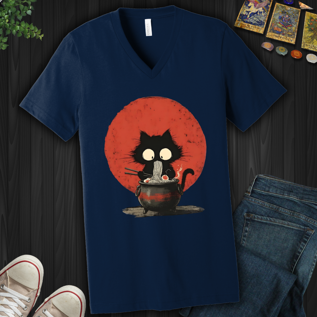Midnight Noodle Familiar V-Neck Tee