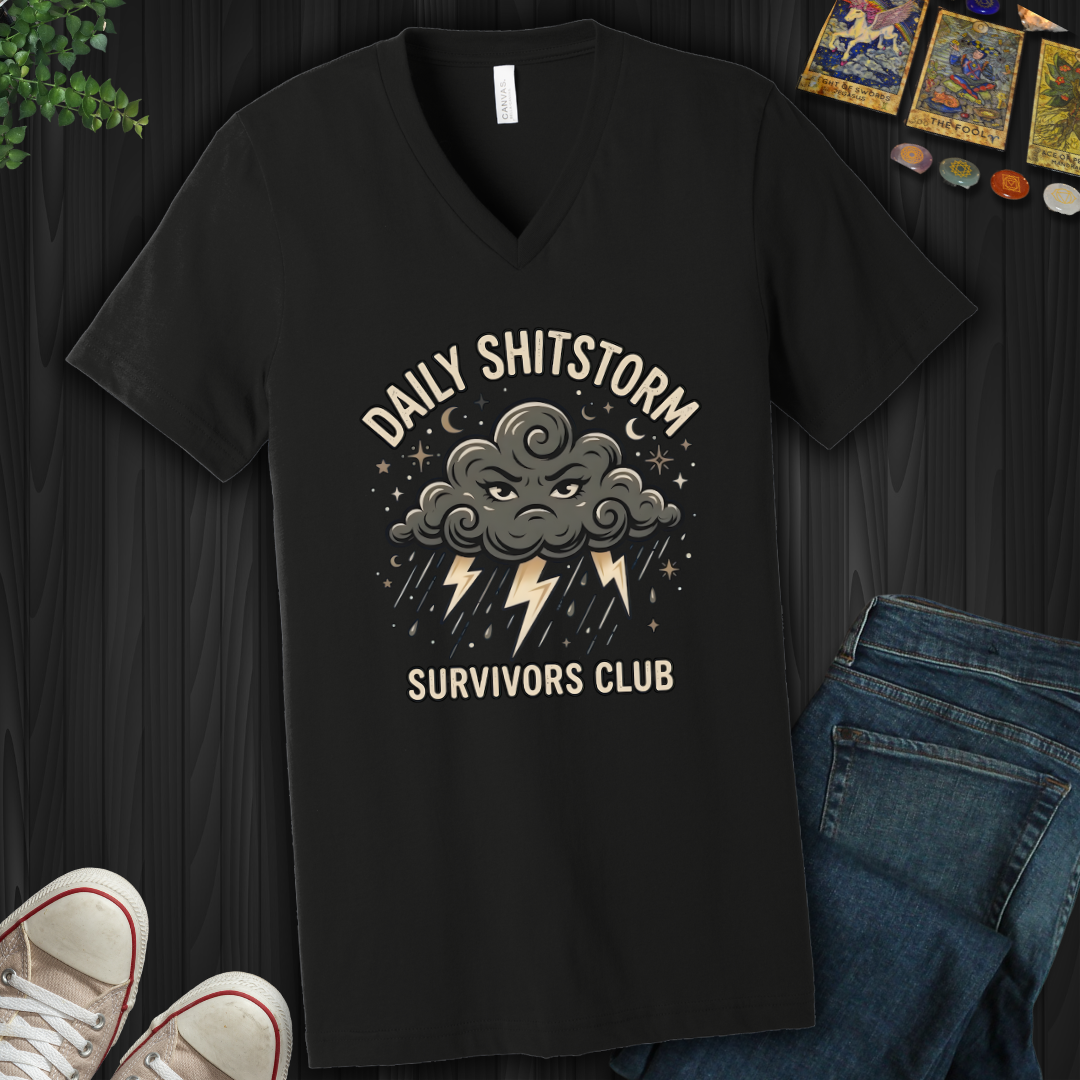 Daily Shitstorm Survivors Club  V-Neck Tee