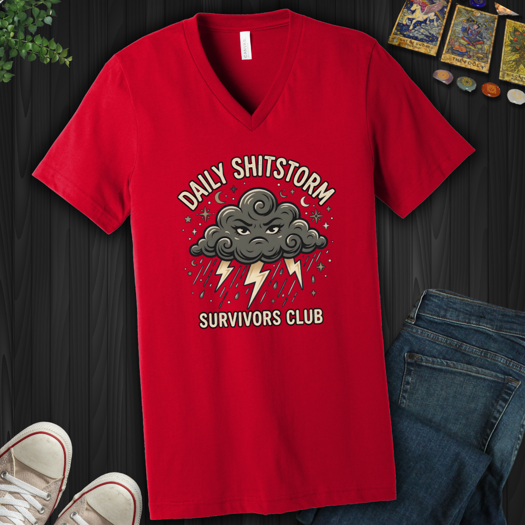 Daily Shitstorm Survivors Club  V-Neck Tee