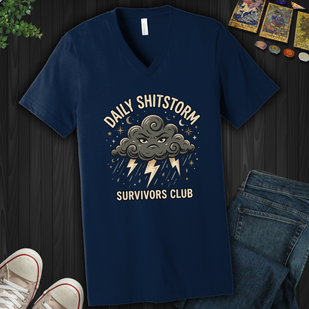 Daily Shitstorm Survivors Club  V-Neck Tee