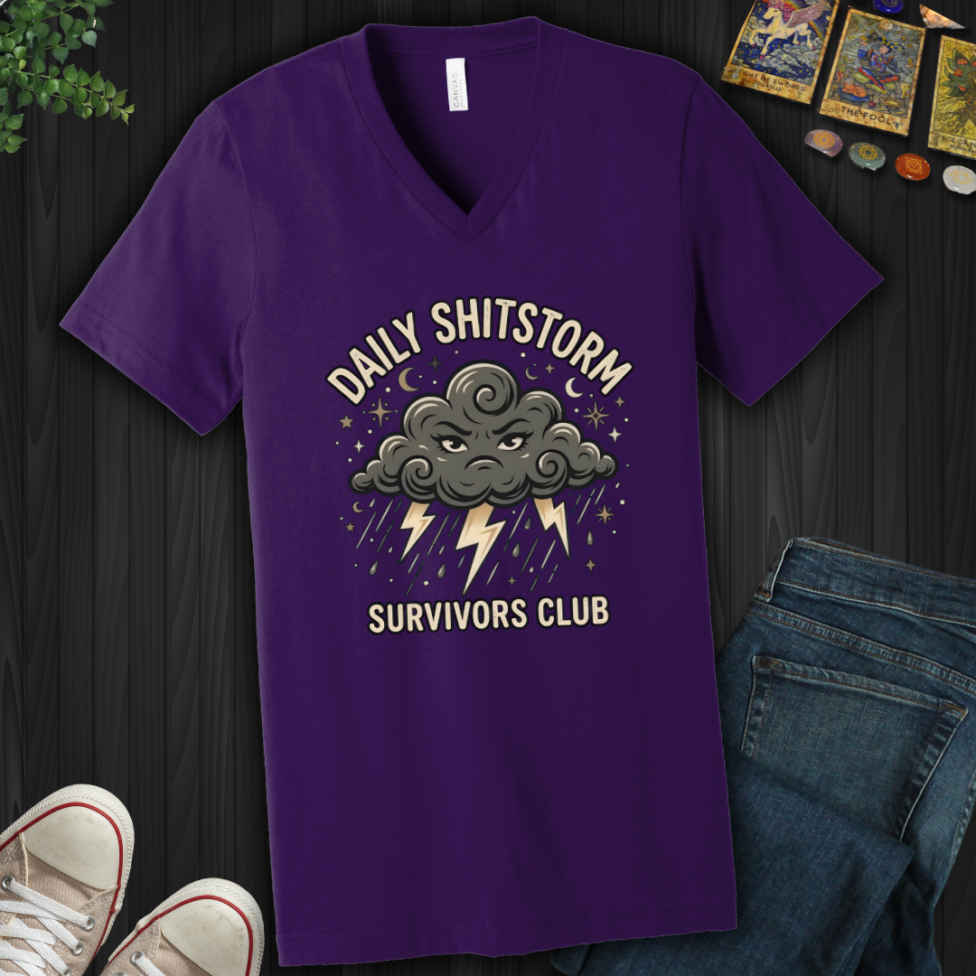 Daily Shitstorm Survivors Club  V-Neck Tee