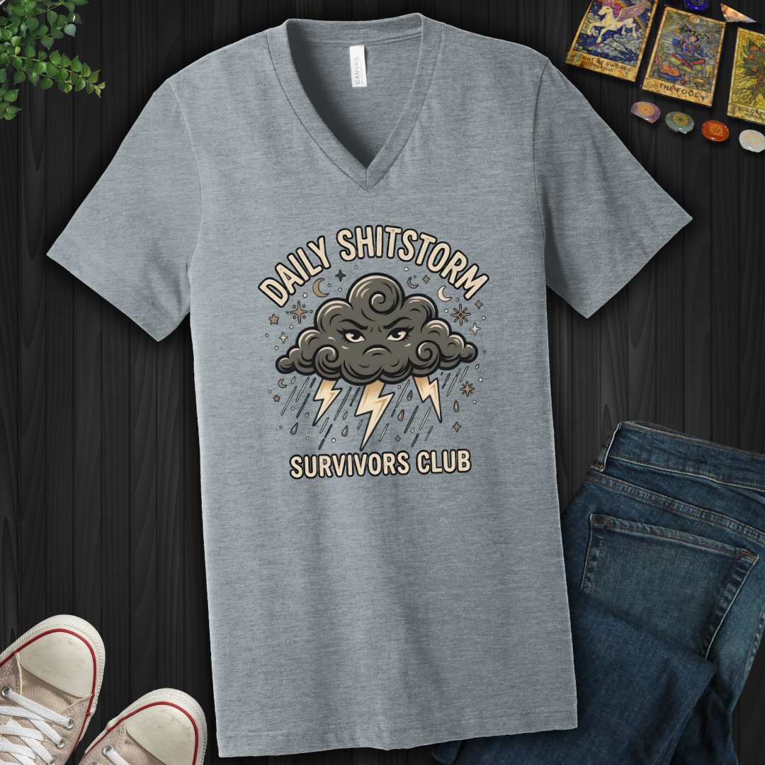 Daily Shitstorm Survivors Club  V-Neck Tee