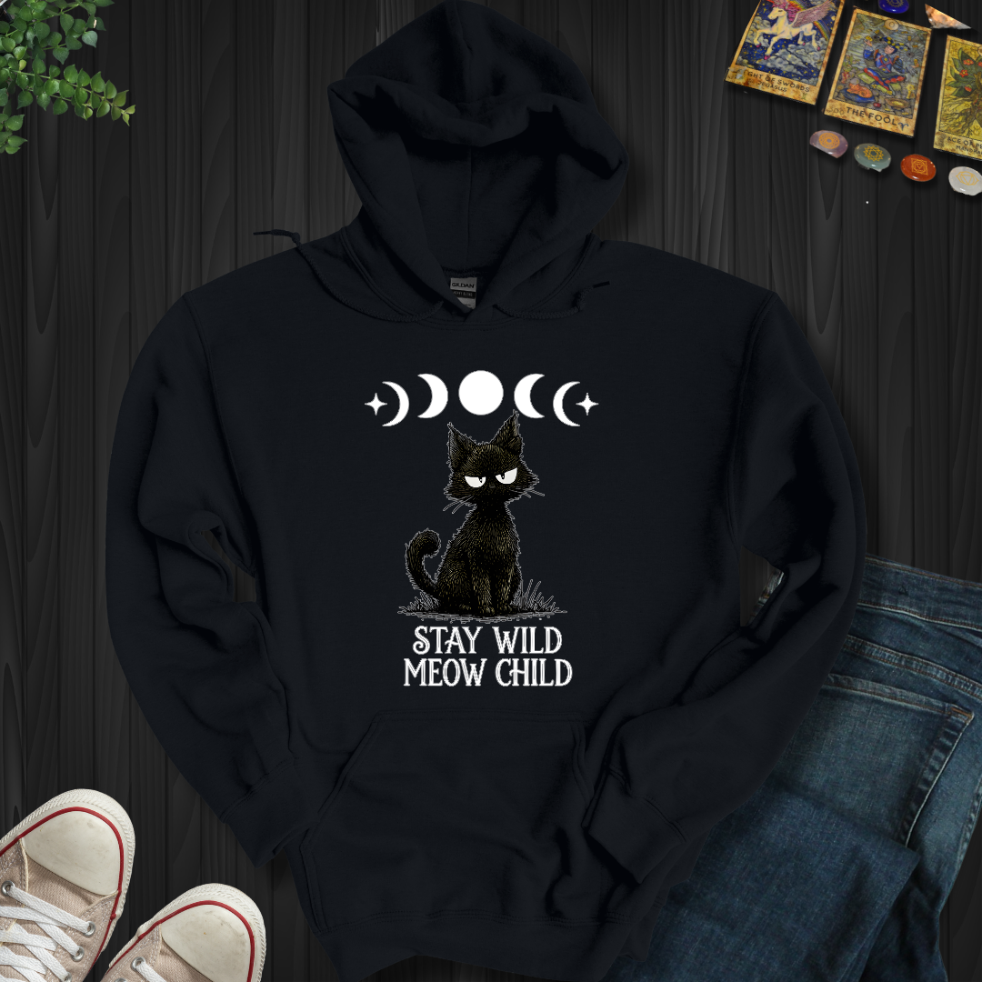 Stay Wild Meow Child Hooded Sweatshirt