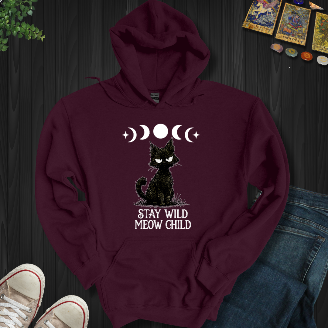 Stay Wild Meow Child Hooded Sweatshirt