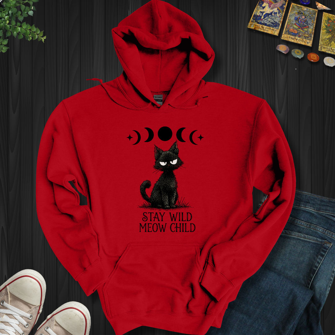 Stay Wild Meow Child Hooded Sweatshirt