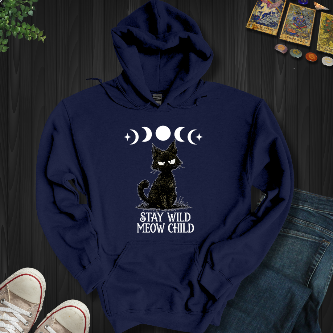 Stay Wild Meow Child Hooded Sweatshirt