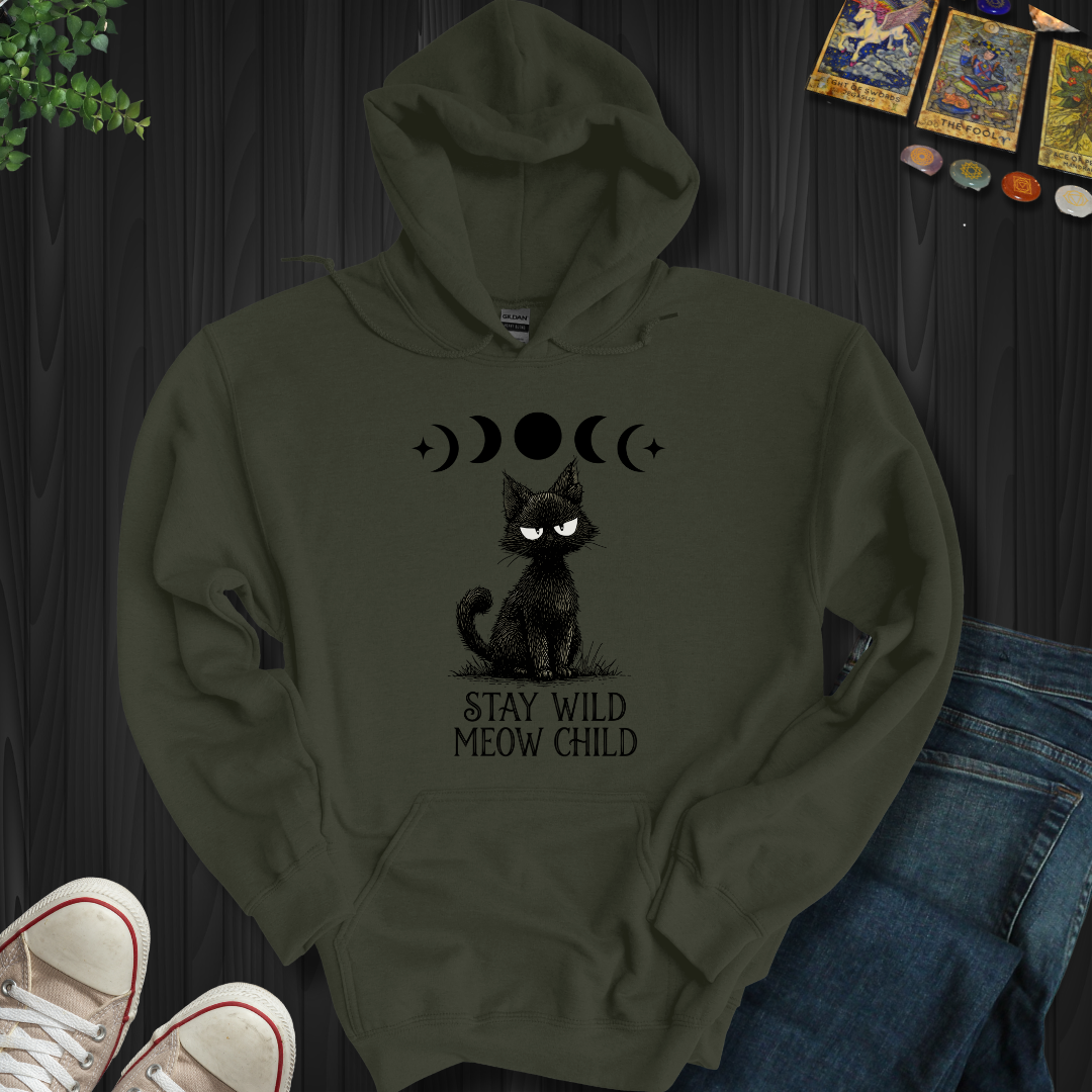 Stay Wild Meow Child Hooded Sweatshirt