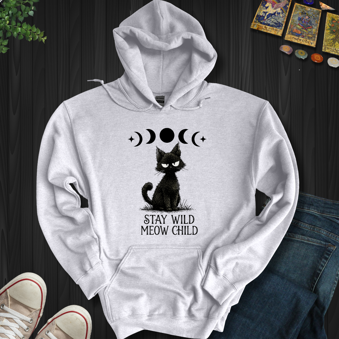 Stay Wild Meow Child Hooded Sweatshirt