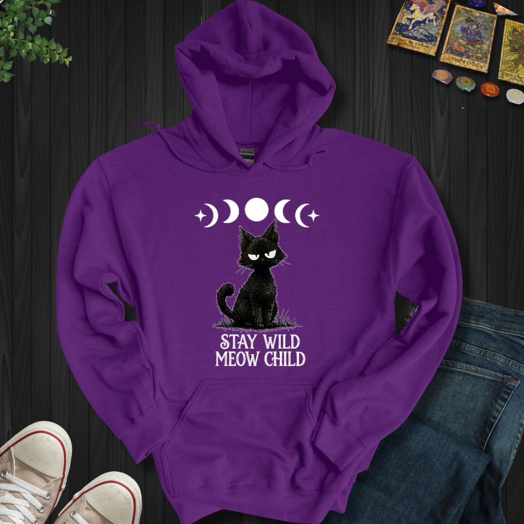 Stay Wild Meow Child Hooded Sweatshirt