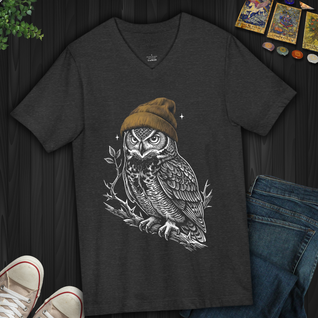 Midnight Watcher V-Neck Tee