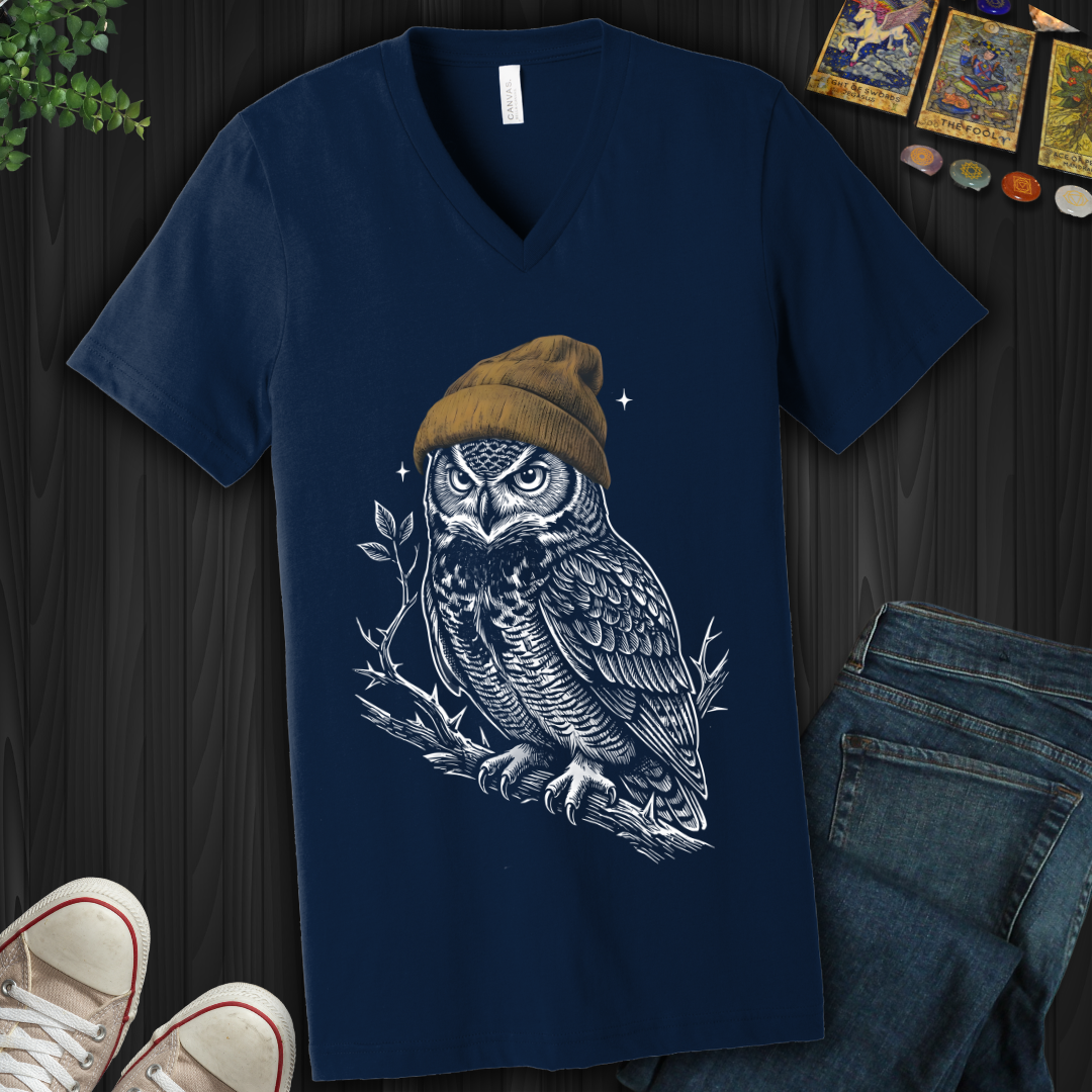 Midnight Watcher V-Neck Tee