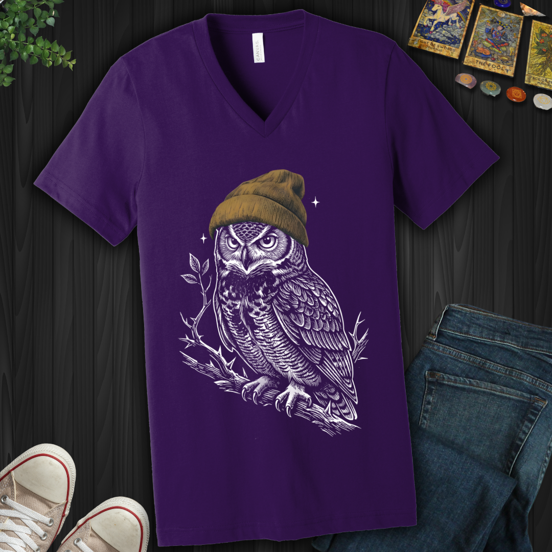 Midnight Watcher V-Neck Tee