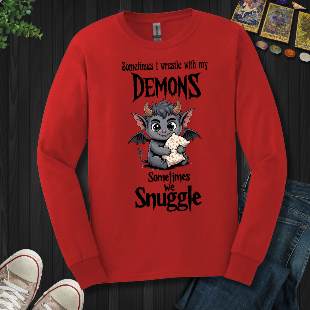 Snuggle Demon Long Sleeve Tee
