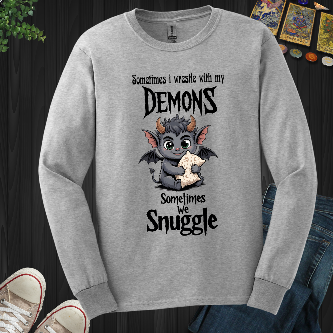 Snuggle Demon Long Sleeve Tee