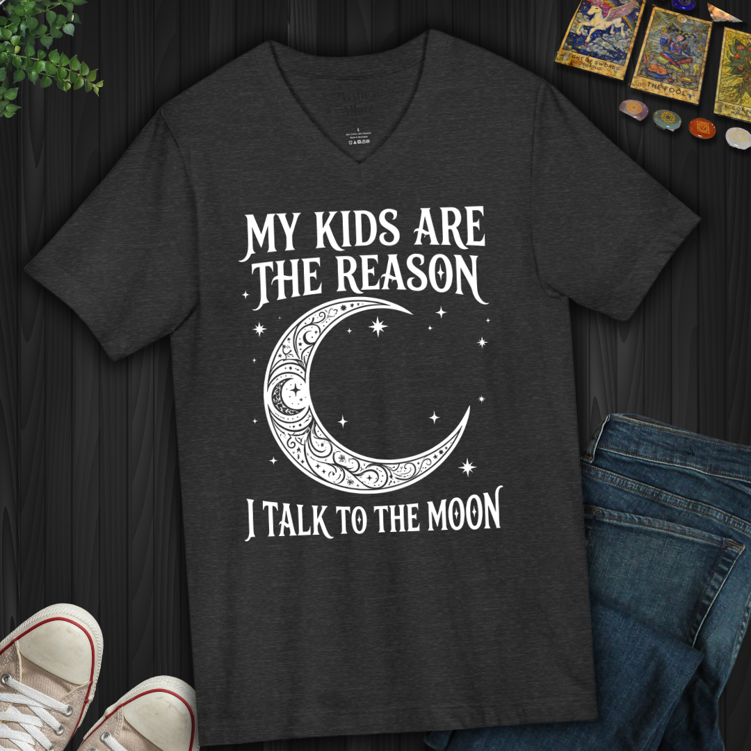 My Kids Are The Reason V-Neck Tee