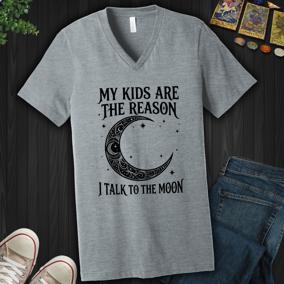 My Kids Are The Reason V-Neck Tee
