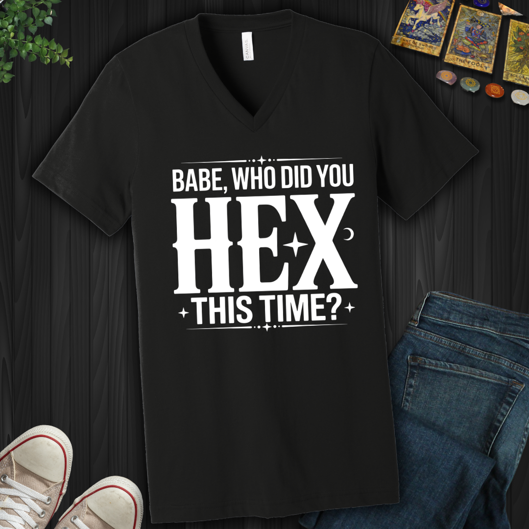 Who Did You Hex This Time V-Neck