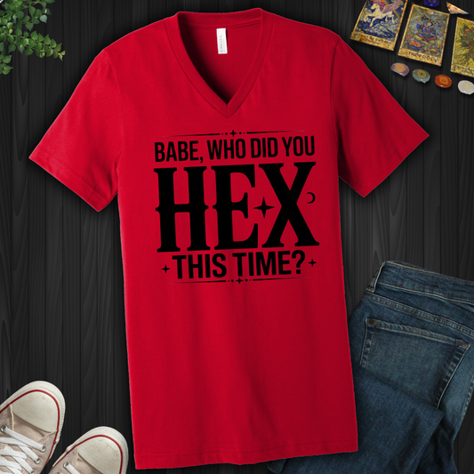 Who Did You Hex This Time V-Neck
