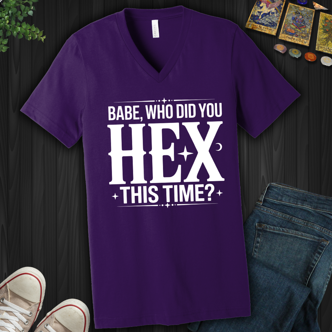 Who Did You Hex This Time V-Neck