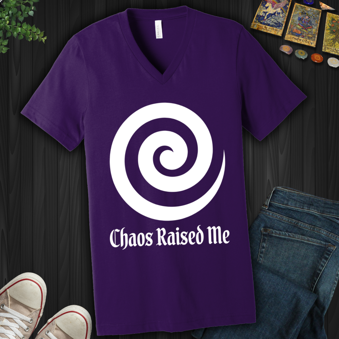 Chaos Raised Me  V-Neck