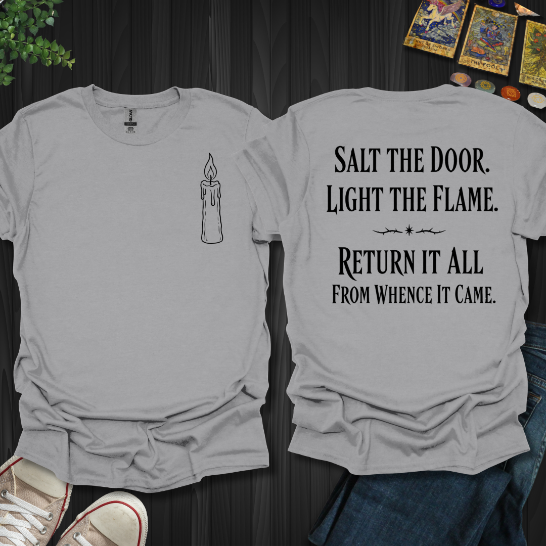 Light The Flame Front and Back T-Shirt