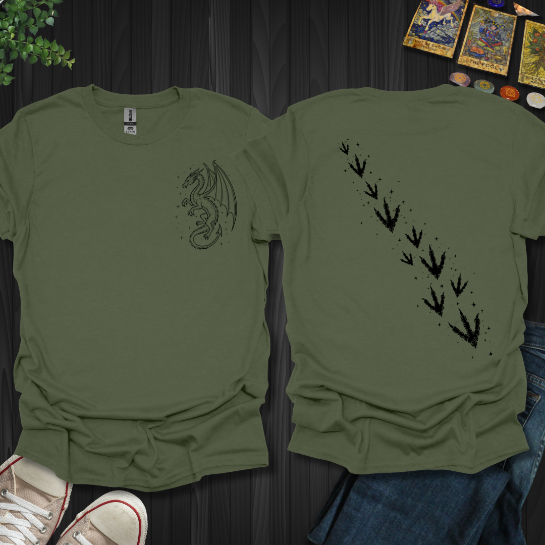 Dragon Tracks Front and Back T-Shirt