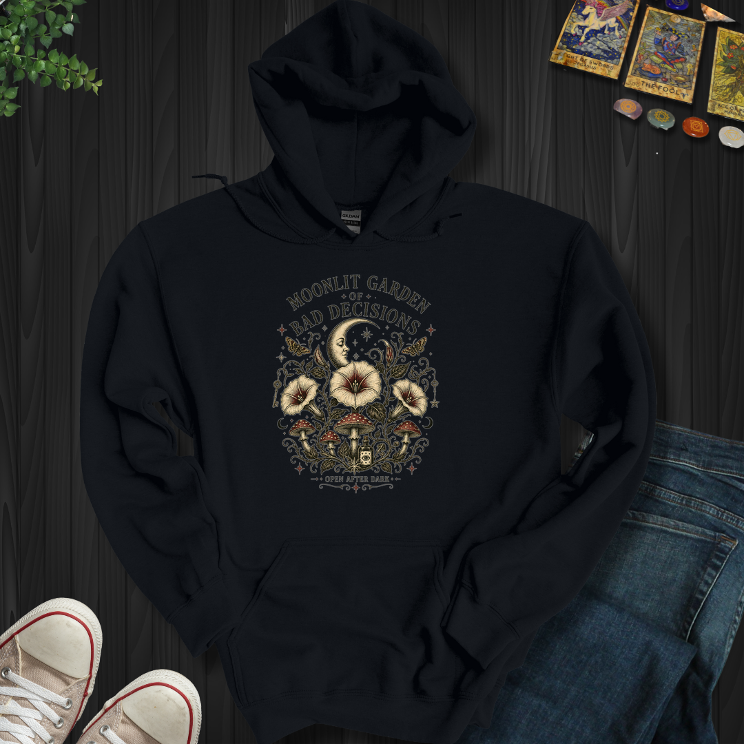 Moonlit Garden- Hooded Sweatshirt