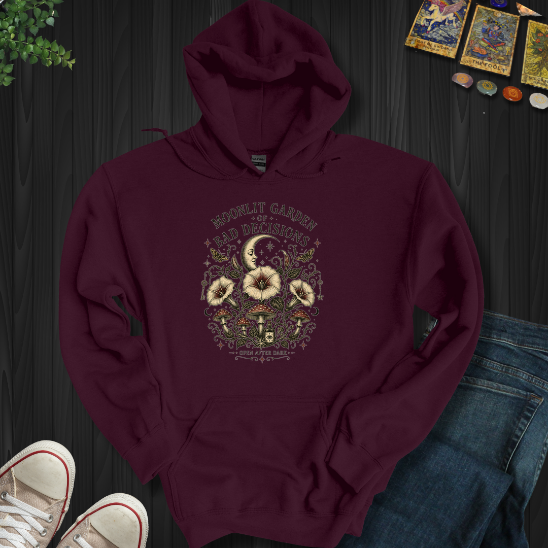 Moonlit Garden- Hooded Sweatshirt