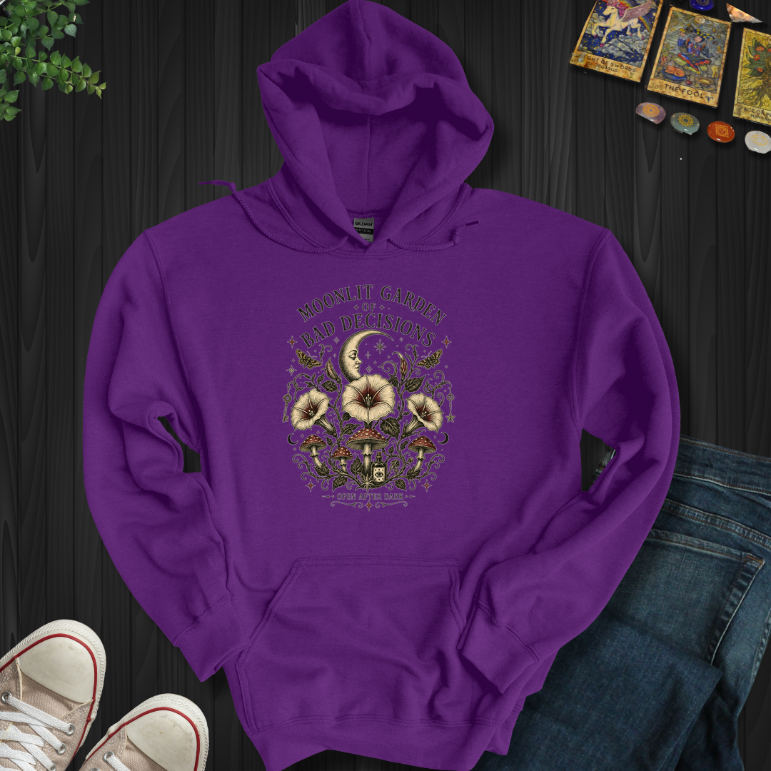 Moonlit Garden- Hooded Sweatshirt