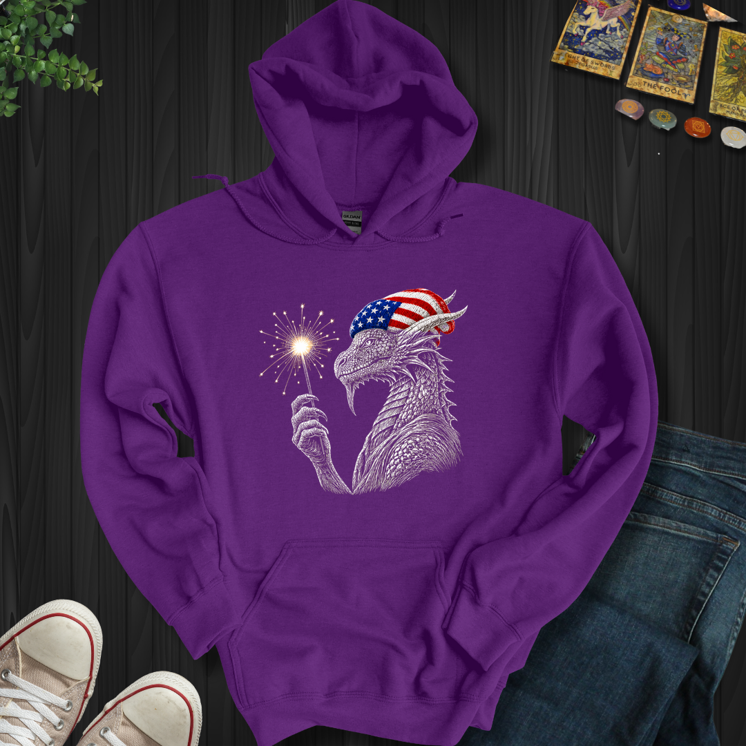 Patriotic Dragon- Hooded Sweatshirt