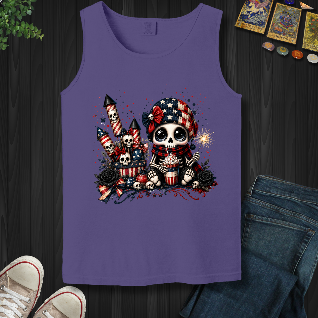 Dead Cute For The Fireworks- Tank Top