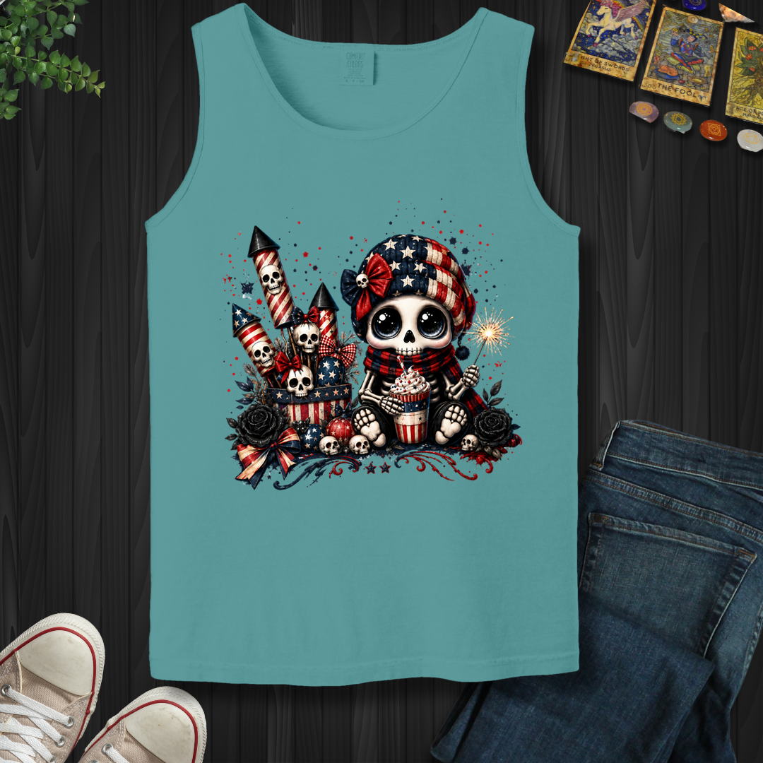 Dead Cute For The Fireworks- Tank Top