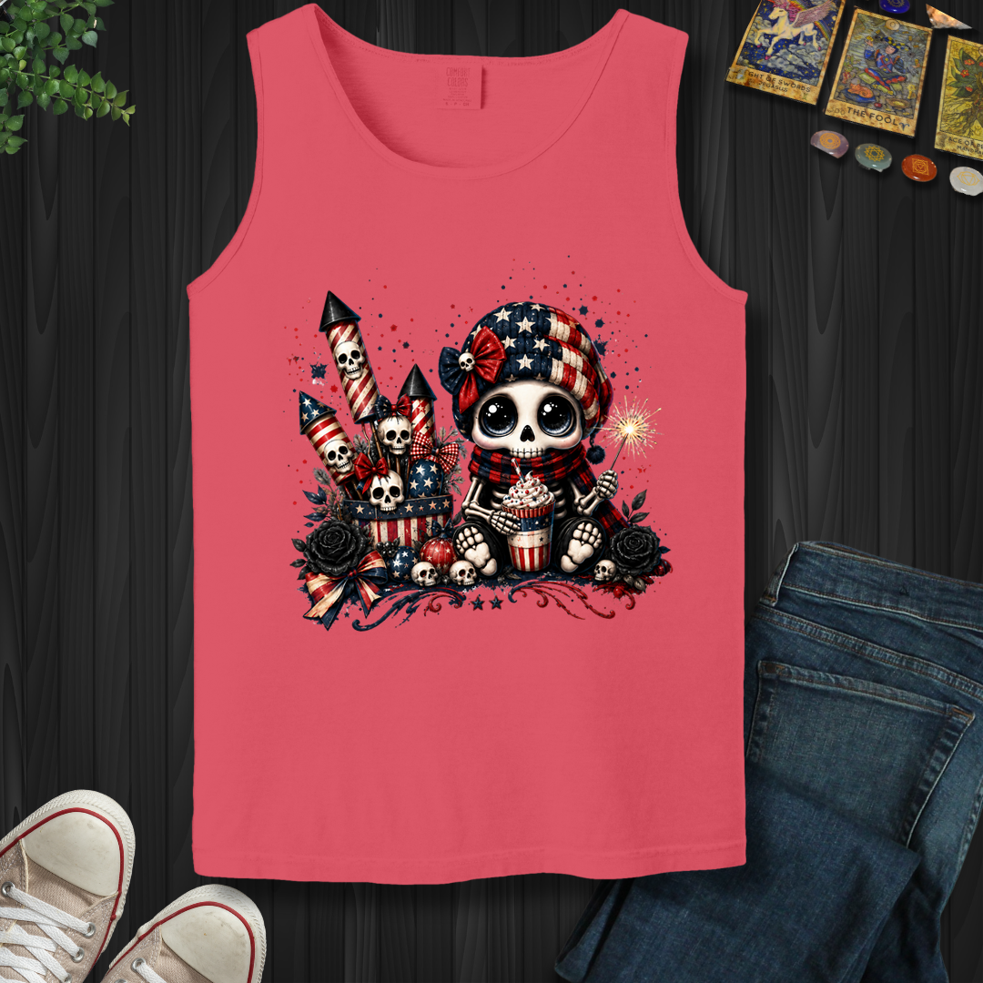Dead Cute For The Fireworks- Tank Top